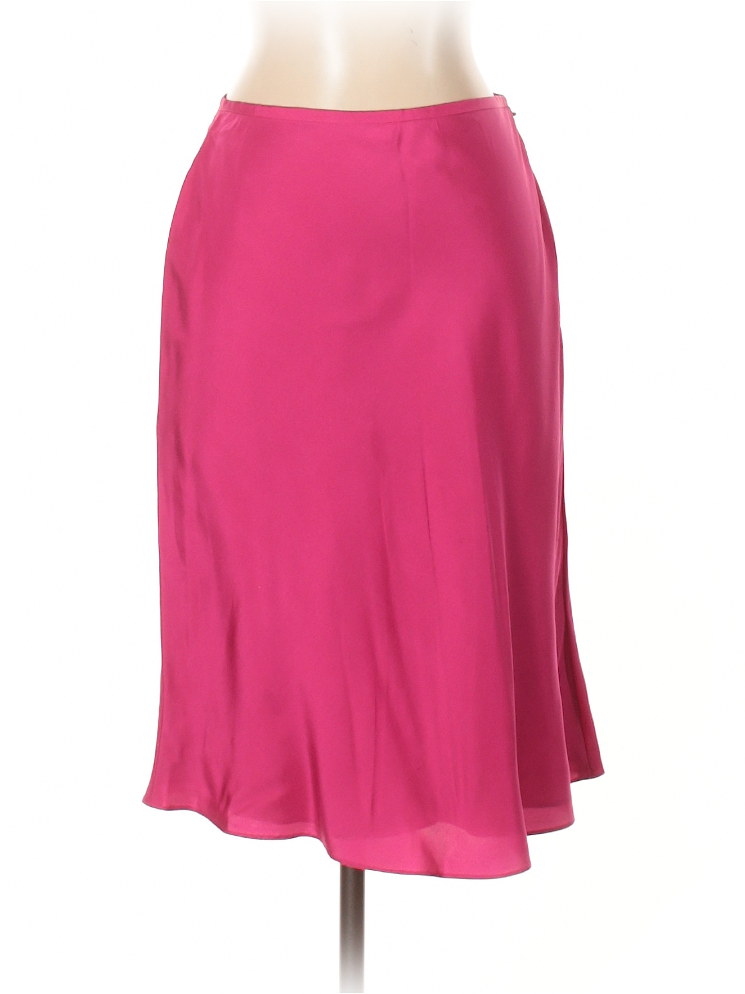Ann Taylor Silk Skirt Size 2: Pink Women's Bottoms - 34129611 | thredUP