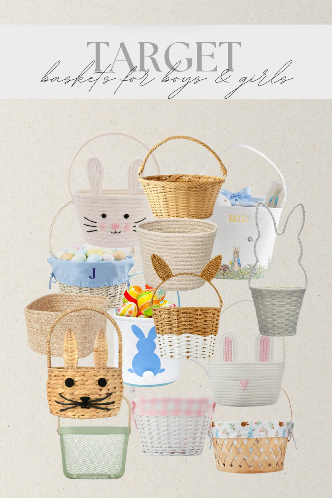 Easter baskets for boys + girls!🐰 

#easter #basketideasforkids #easterbaskets #giftsfortoddlers #toddlerboy #toddlergirl #etsyfinds #walmartfinds #targetfinds #pbk #affordablefinds #trending #nametag #personalized #personalizedbasket #easterfinds #easterkids #toddlerkids #eastergiftingforkids #targeteaster #giftideasfortoddlers #affordablefinds 
#etsyfinds #personalizedbaskets #bunnybaskets #toddlerboybaskets #toddlergirlbaskets #babyeasterbasket 

#LTKSeasonal #LTKKids #LTKBaby