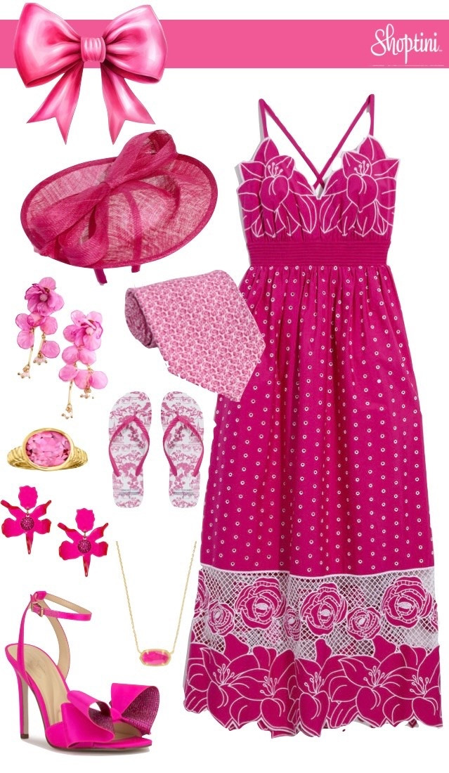 Hot Pink Kentucky Derby Dress : Running of the Roses / derby outfit / horse race fashion 

#LTKOver40 #LTKSeasonal #LTKootd