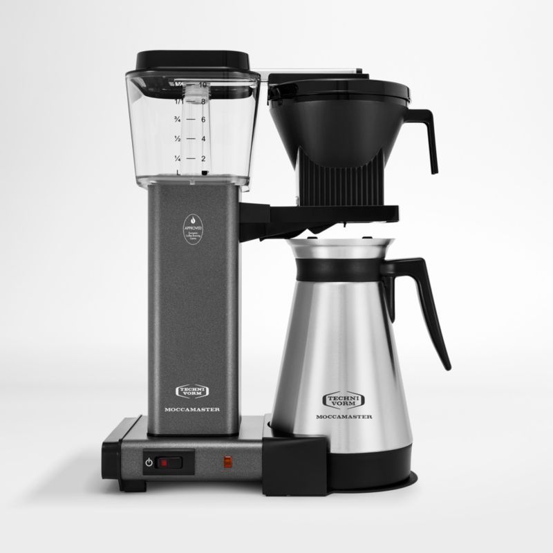 Moccamaster KBGT Thermal Brewer 10-Cup Stone Grey Coffee Maker + Reviews | Crate & Barrel | Crate & Barrel