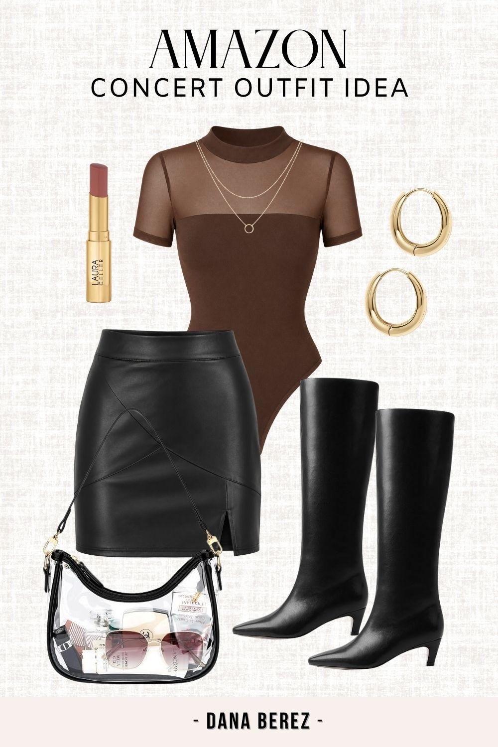 Amazon concert outfit idea 🤎 This faux leather mini, sheer bodysuit and knee-high boots make the perfect fall concert look.

Amazon concert outfit, fall concert outfit, Amazon fashion finds, leather skirt outfit, knee high boots outfit, girls night outfit, date night style

#LTKCon #LTKMidsize #LTKgrwm
