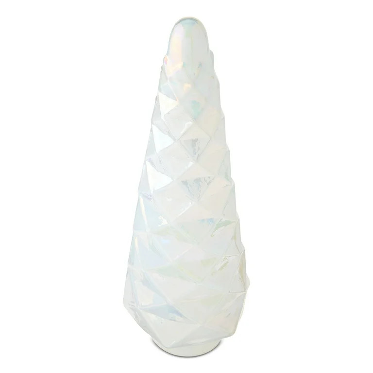 Glass Christmas Tree Decoration, White, 15", by Holiday Time | Walmart (US)