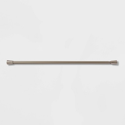 72" Rust Resistant Shower Curtain Rod Brushed Nickel - Threshold™: Adjustable Tension, Steel Co... | Target