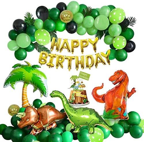 Dinosaur Birthday Party Decorations Balloons, Kid Dinosaur Theme Party Decorations with Three Big... | Amazon (UK)