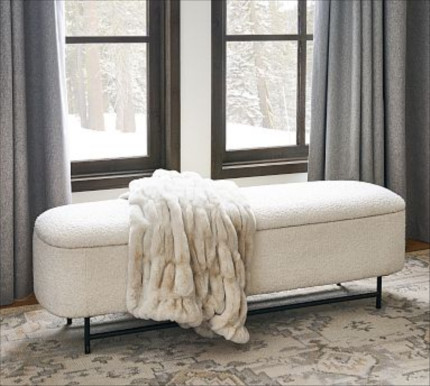 Click for more info about Melrose Upholstered Storage Bench