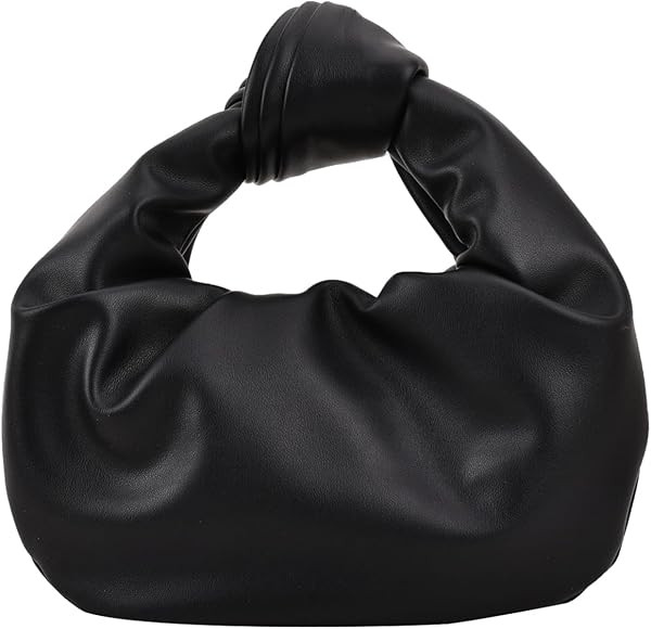 JYG Knoted Hobo Handbag for Women Small Cute Shoulder Bags Fashion Faux Leather Satchel Purse | Amazon (US)