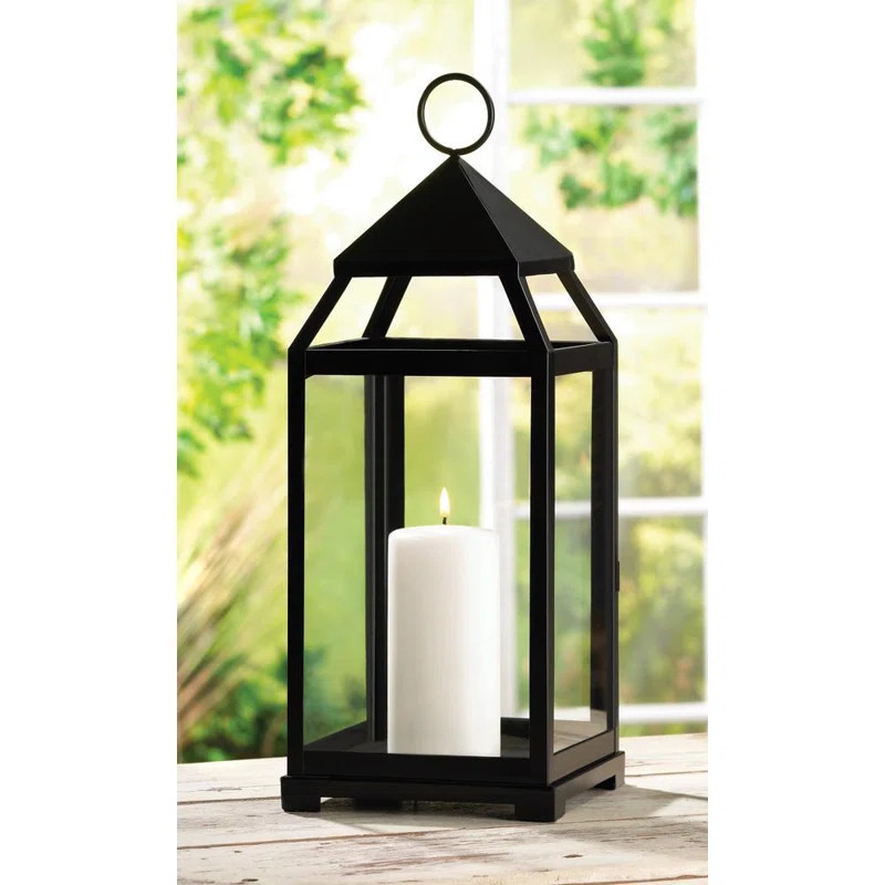 Iron/Glass Lantern | Wayfair North America