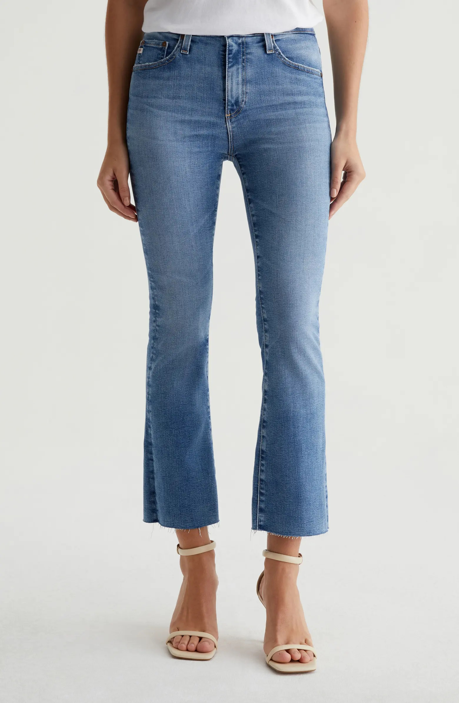 AG Farrah Mid Rise Crop Bootcut Jeans | Nordstrom | Nordstrom