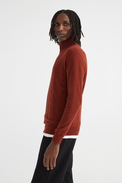 Slim Fit Fine-knit Turtleneck Sweater | H&M (US + CA)