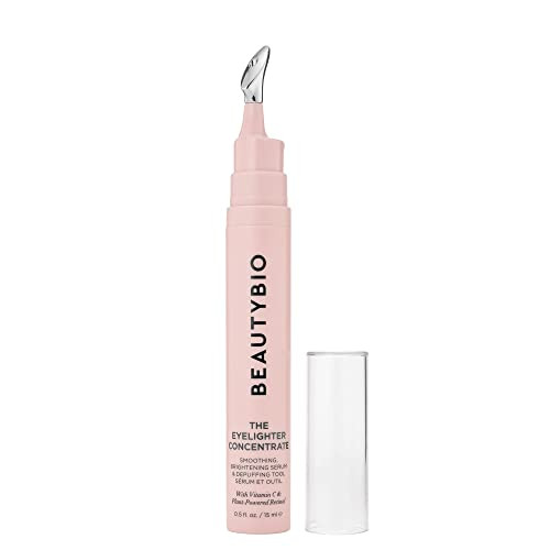 BeautyBio The Eyelighter Concentrate 2-in-1 Brightening Under-Eye Serum & Depuffing Tool | Amazon (US)