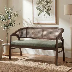 Christopher Knight Home Faritel Upholstered Loveseat Sofa with Rubberwood Frame, Comfy Living Roo... | Amazon (US)
