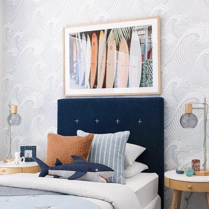 Japanese Wave Peel and Stick Wallpaper | Rocky Mountain Decals