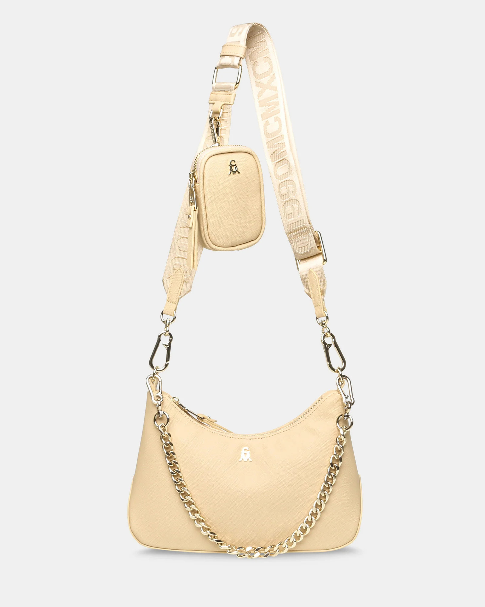 BSIN Natural Crossbody Shoulder Bag | Women's Designer Handbags | Steve Madden (Canada)