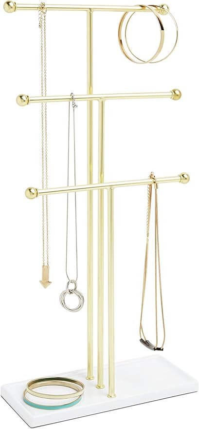 Umbra Trigem Jewelry Stand, Gold | Amazon (US)