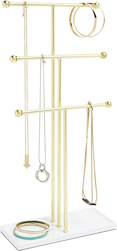 Umbra Trigem Jewelry Stand, Gold | Amazon (US)