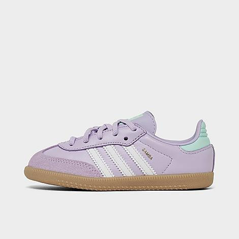 Adidas Kids' Toddler Originals Samba OG Casual Shoes in Purple/Silver Dawn Size 4.0 Leather | Finish Line (US)