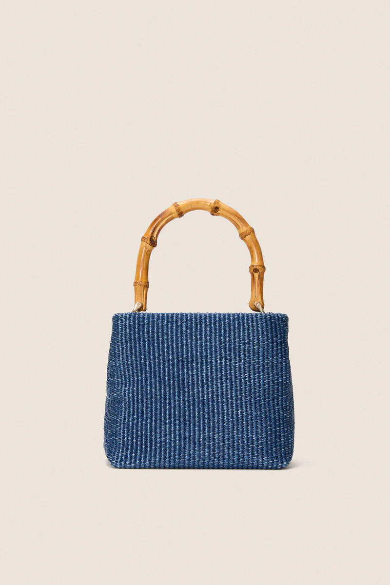 Navy Raffia Audrey Lady bag | Tuckernuck (US)