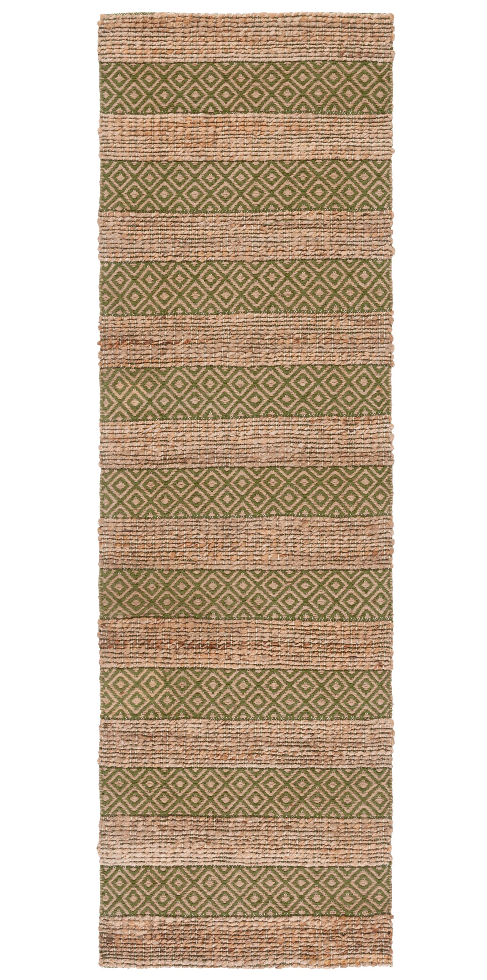 Laurel Foundry Modern Farmhouse® Sottile Geometric Flatweave Green/Natural Area Rug & Reviews | ... | Wayfair North America