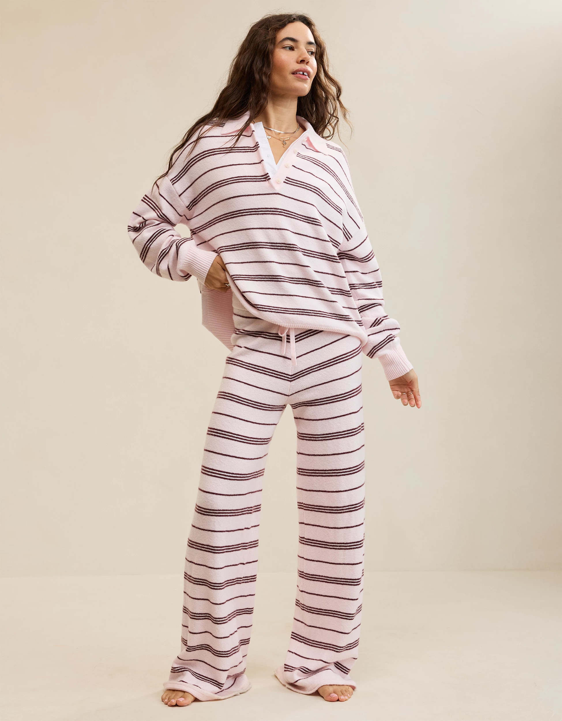 Aerie Sunday Soft\u00ae Plush Polo Sweater | Aerie