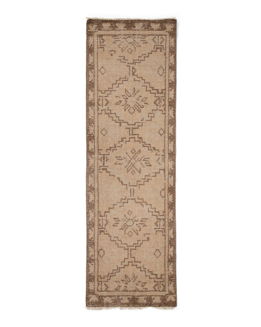 3x8 Wool Sienna Paul Hand Knotted Vintage Look Runner | TJ Maxx