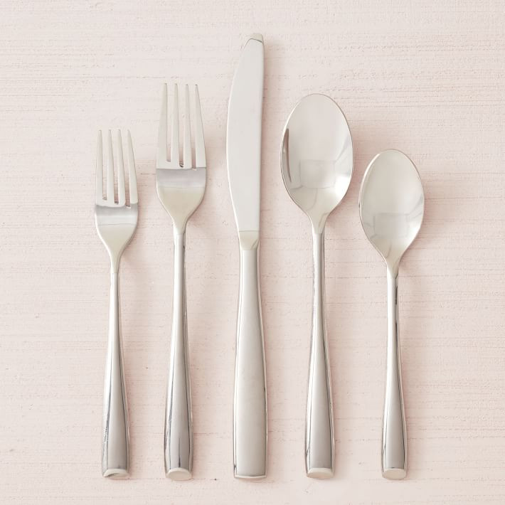 Promenade Stainless Steel Flatware Set | West Elm (US)
