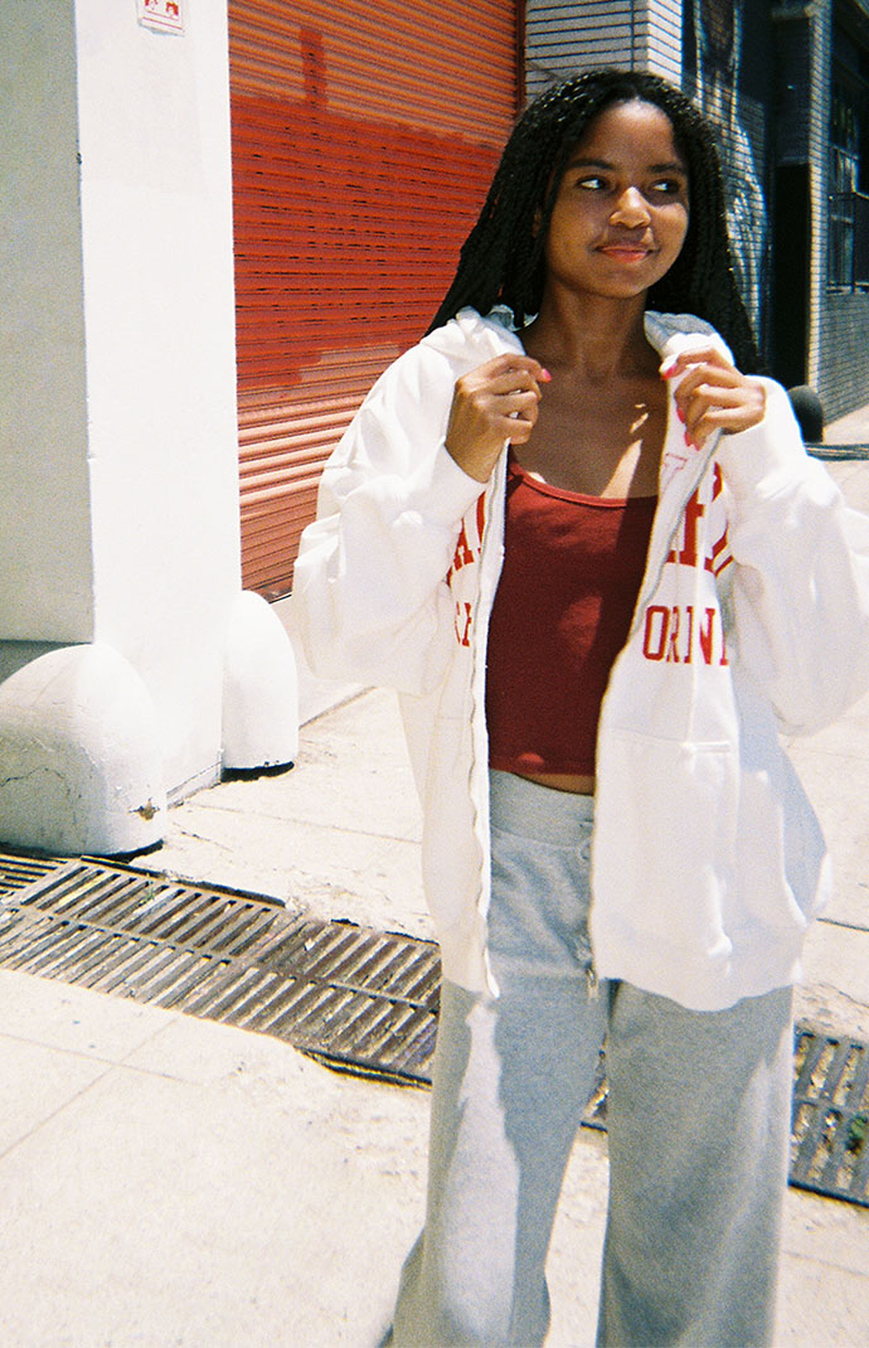 John Galt White Malibu Full Zip Hoodie | PacSun