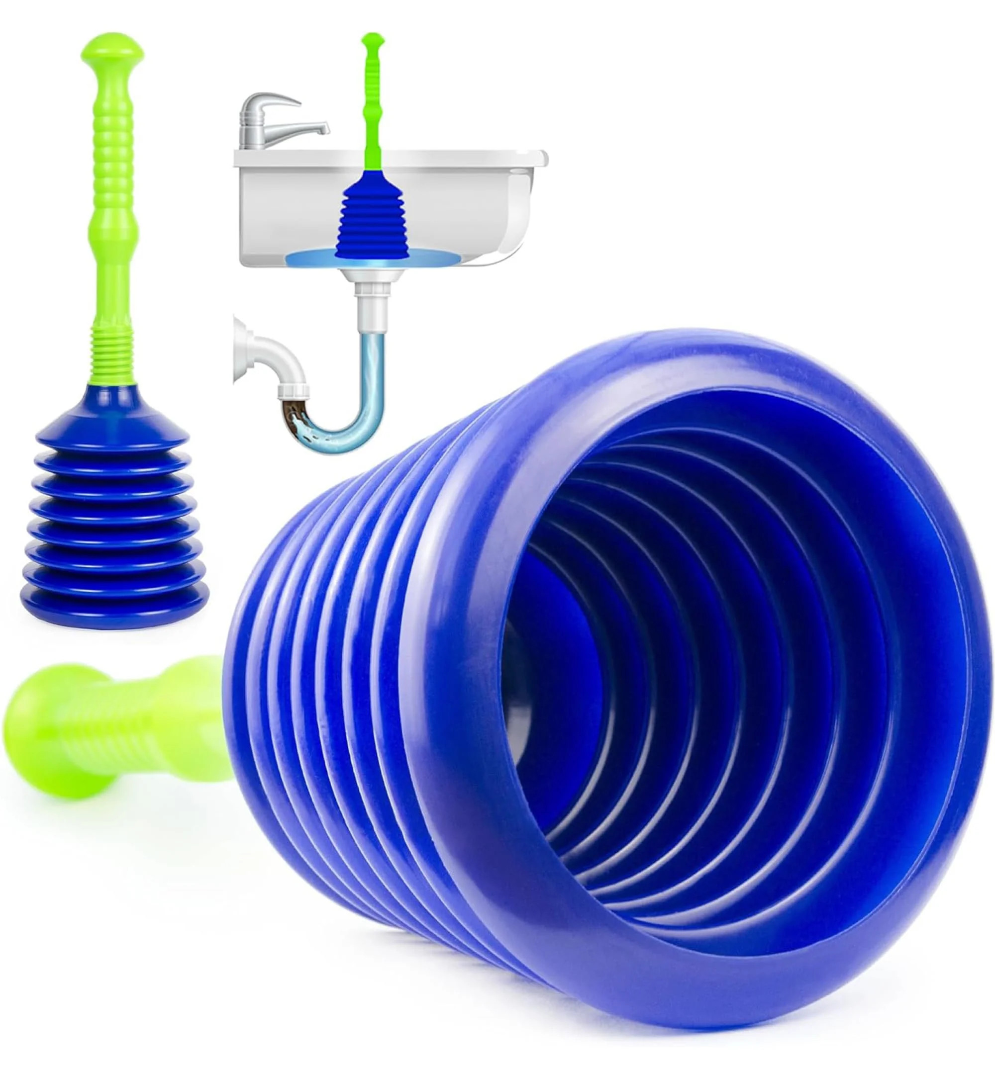 Luigi's Sink Drain Plunger - Ideal for Bathrooms, Kitchens, Sinks, Showers | Walmart (US)