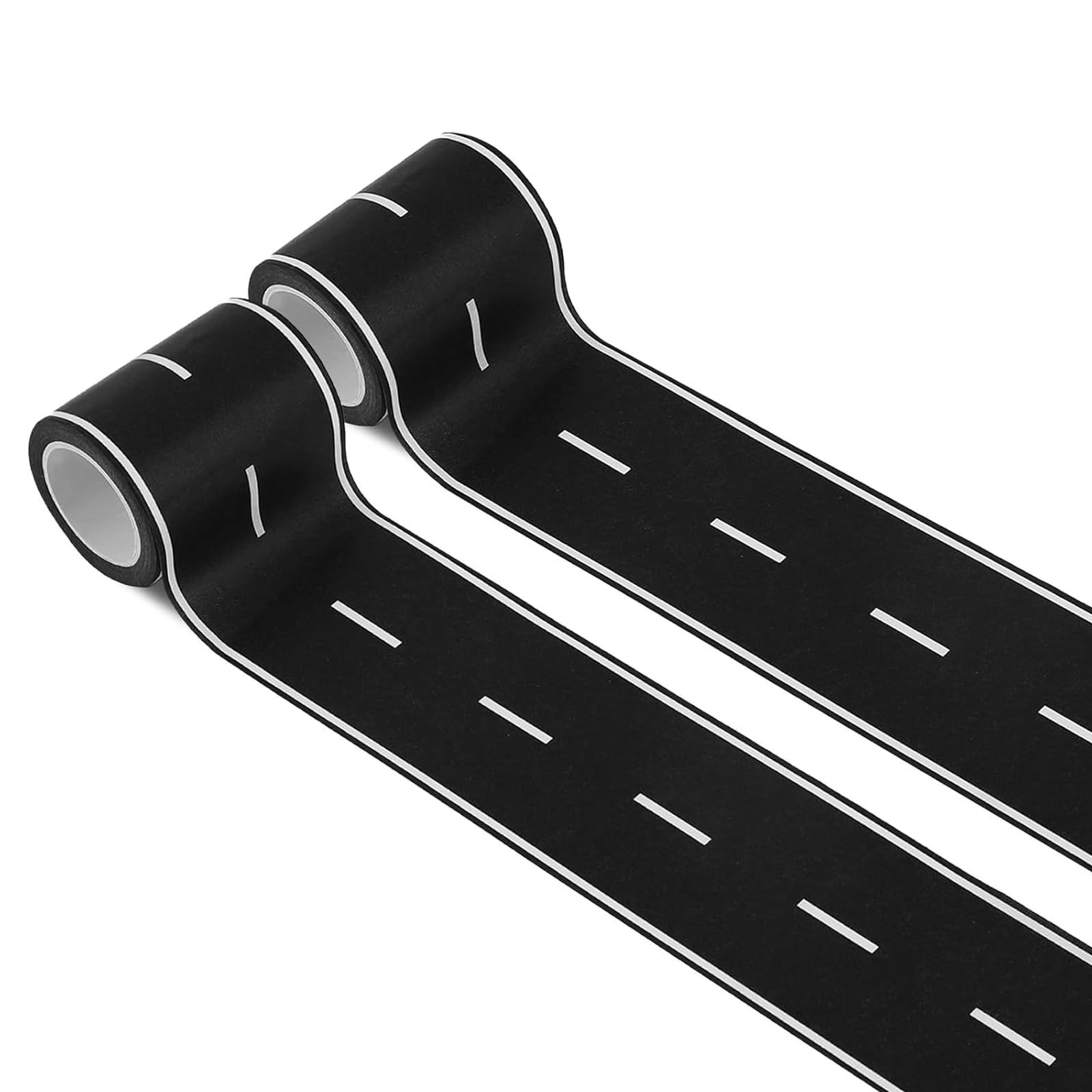 2 Pack 32.8 ft x 2in. Black Roadway Track Tape, Road Tape for Toy Cars, Sticks to Flat Surfaces, ... | Amazon (US)