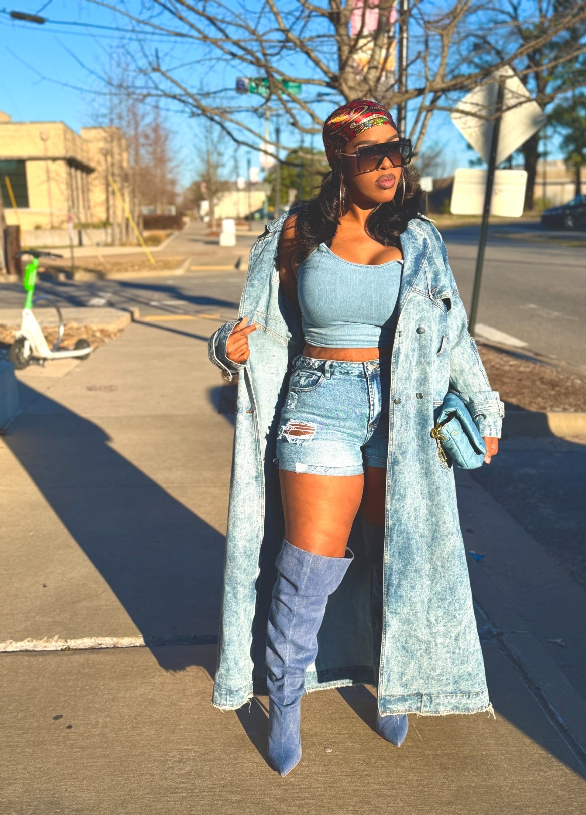 First off… FashionNova went crazy with this jacket! Search “New York Days Denim Coat”! Trust me! You need this one! 

I linked everything else in my LTK to recreate this look! Can you tell I love denim on denim? 😂

#LTKMidsize #LTKTall #LTKootd