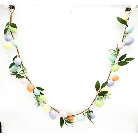 Way To Celebrate Easter Garland, Sugared Eggs, 6' | Walmart (US)