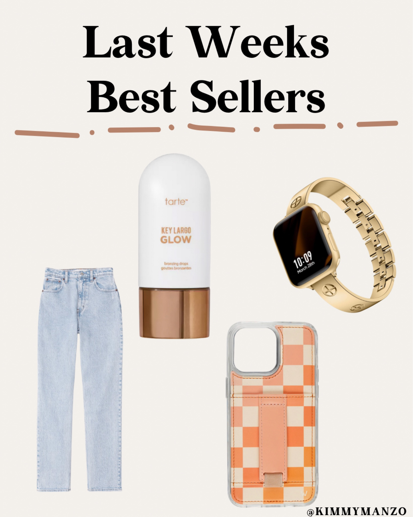 Last weeks best sellers!

Jeans
Straight leg jeans
Makeup 
iPhone case 
Apple Watch 
Beauty 
90’s jeans 

#LTKbeauty #LTKstyletip #LTKplussize