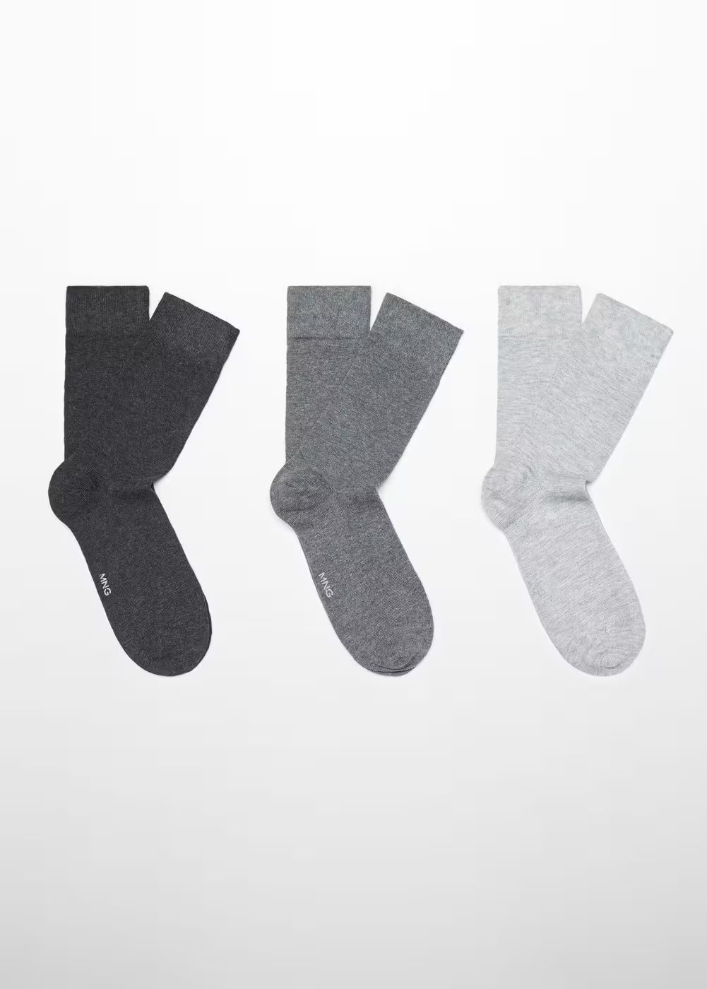 Pack of 3 cotton socks -  Men | Mango Man USA | MANGO (US)