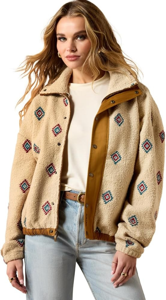 ARIAT womens Sherpa Blocked Jacket | Amazon (US)