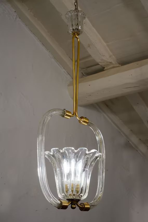 Archimede Seguso Murano Glass Chandelier 30s Art Deco 1 - Etsy | Etsy (US)