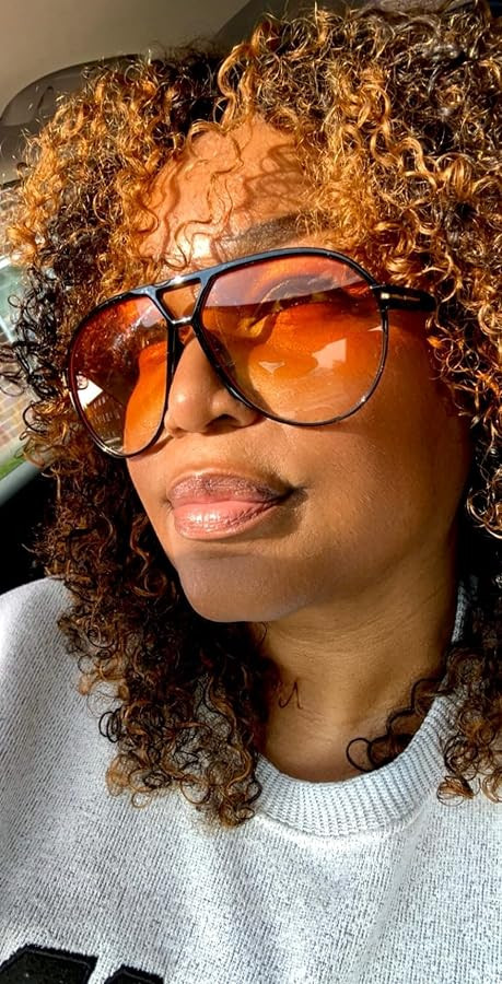 GUVIVI Retro Aviator Sunglasses for Women Men Oversized Lightweight Glasses | Amazon (US)