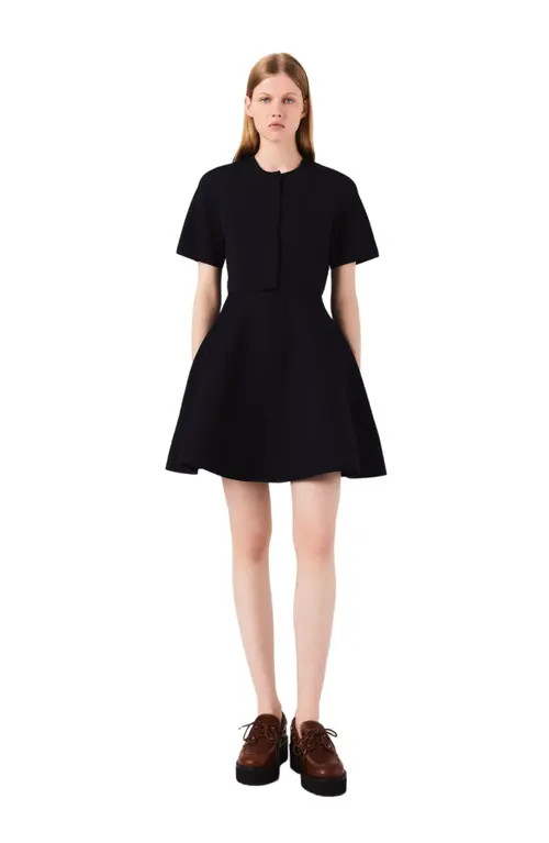 maje Cropped cardigan in Navy at Nordstrom, Size Large | Nordstrom