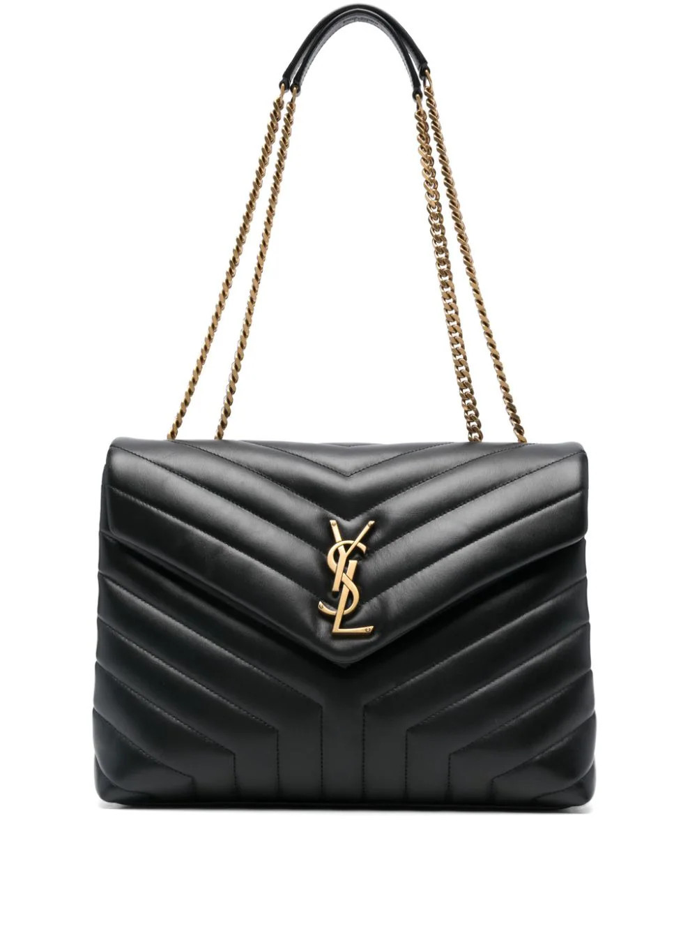 Saint Laurent medium Loulou quilted shoulder bag - Black | Farfetch Global