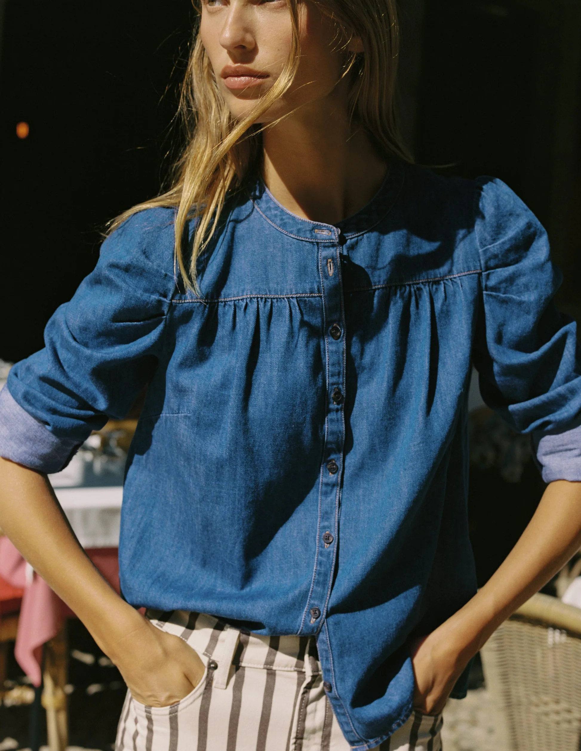 Mutton Denim Shirt
                    
                      
                        Mid Blue | Boden UK