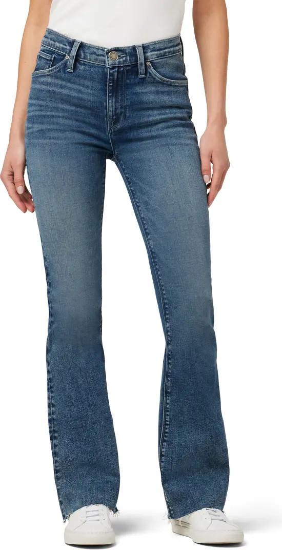 Nico Raw Hem Mid Rise Bootcut Jeans | Nordstrom