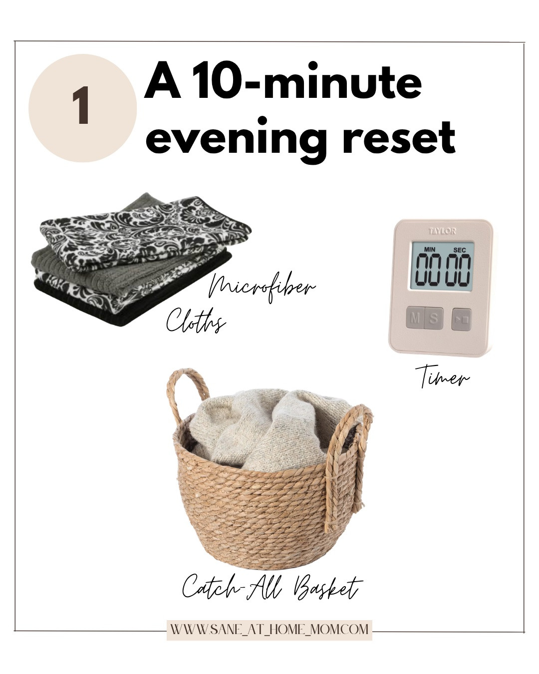 One small habit that makes our home feel noticeably more peaceful: a 10-minute evening reset. 🤍

Not a deep clean. Not trying to make the whole house perfect.

Just 10 minutes to put away what’s out, wipe down the surfaces that need it, gather the things that wandered into the wrong rooms, and leave the main living spaces feeling a little more settled for tomorrow.

A catch-all basket, microfiber cloths, and a simple timer make this little evening routine so much easier to actually stick with.

Because a peaceful home isn't a perfectly clean home. It’s a home that feels manageable, welcoming, and calm enough for your family to actually enjoy.

I linked the cozy home essentials and family-friendly finds from this series on LTK if you want to create a calmer, more organized home without adding another complicated routine to your day. 🤍

Shop the finds for your home & family on LTK.

#PeacefulHome #CozyHome #HomeOrganization #FamilyHome #SaneAtHomeMom

#LTKcanada #LTKfamily #LTKhome