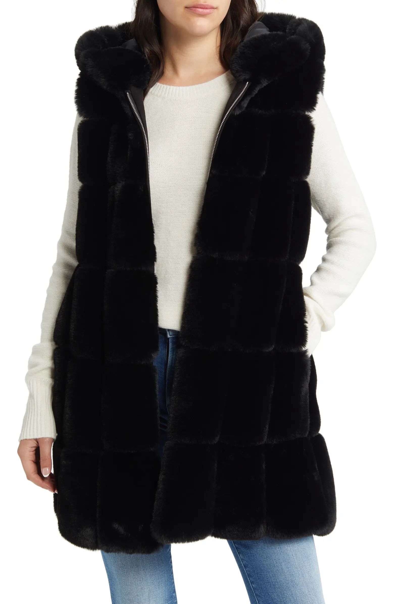 Hooded Faux Fur Vest | Nordstrom