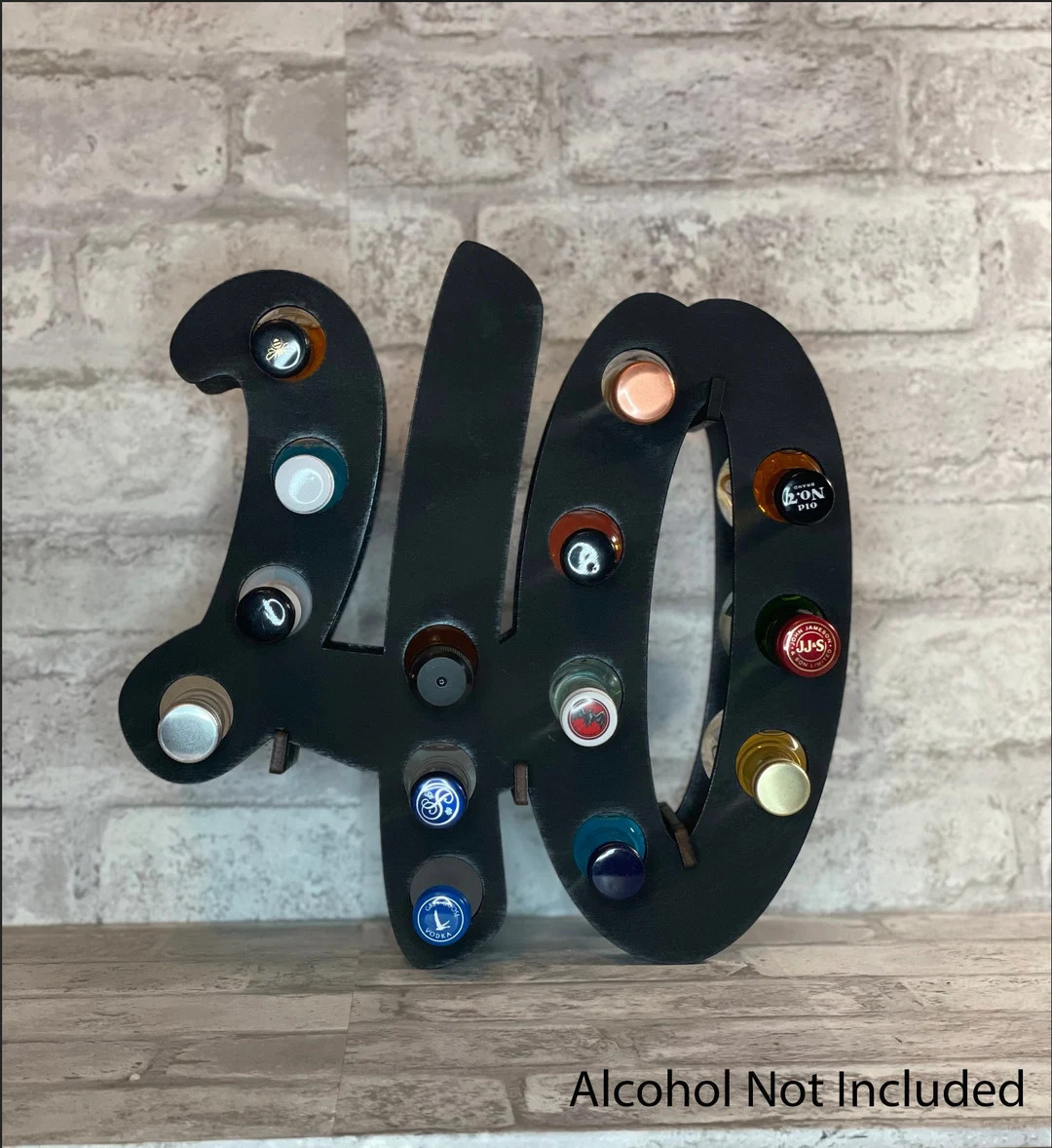 40th Birthday Shot Cake, 40th Birthday Gift, Mini Liquor Bottle Stand, Funny Birthday Gift, Liquo... | Etsy (US)