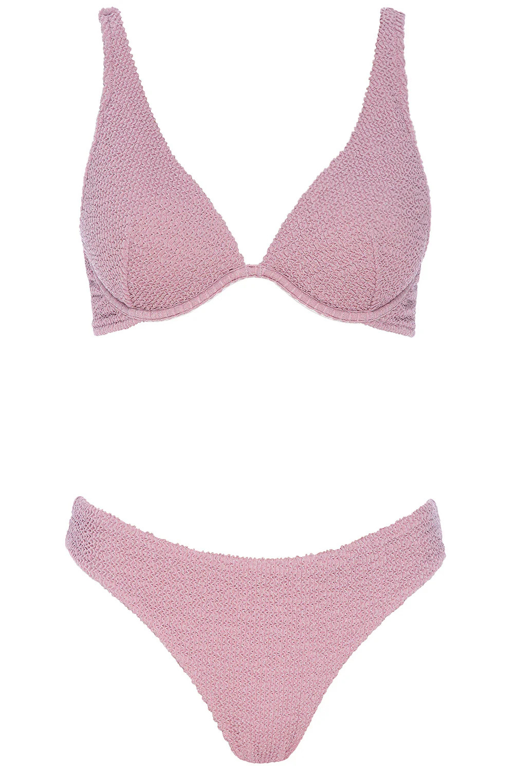 Bermuda Bikini Crinkle Rose Set | VETCHY