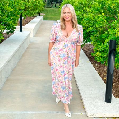 Vici is doing 35% off sitewide today for their birthday!

This is the perfect dress for Mother’s Day! It is also the perfect dress to take family photos in.

These pointed toe mules are perfect for spring. They are comfortable and the heel isn’t too high.
Brianne Grommet Pointed Toe Mule size 9

Garden Gala Puff Sleeve Floral Maxi Dress size large 

Vici discount code
Kissthisstyles20 20% off sitewide 

Mother’s Day outfit
Mother’s Day dress
Spring outfit
Spring pictures
Dress for family photos
Outfit for family photos 
Maxi dress
Vici dress 
Party dress
Vacation outfit 
Wedding guest outfit
35% off Vici 

#LTKSeasonal #LTKwedding #LTKstyletip