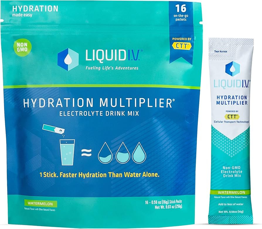 Liquid I.V. Hydration Multiplier - Watermelon - Hydration Powder Packets | Electrolyte Drink Mix ... | Amazon (US)