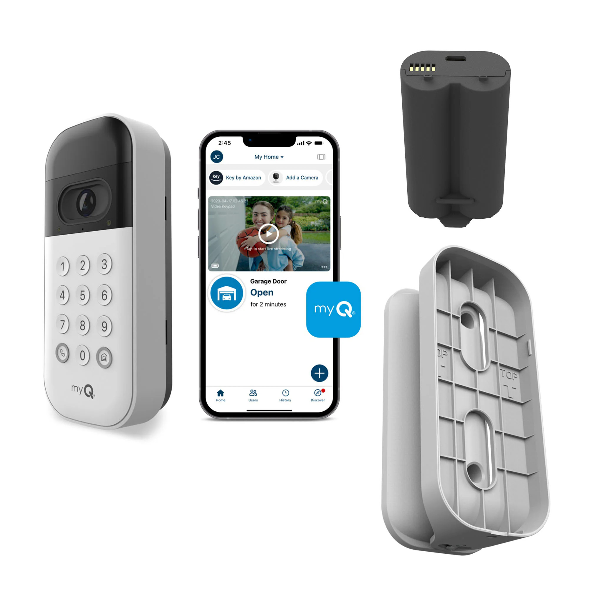 Chamberlain Wireless myQ Smart Garage Door Opener Video Keypad Kit | Lowe's