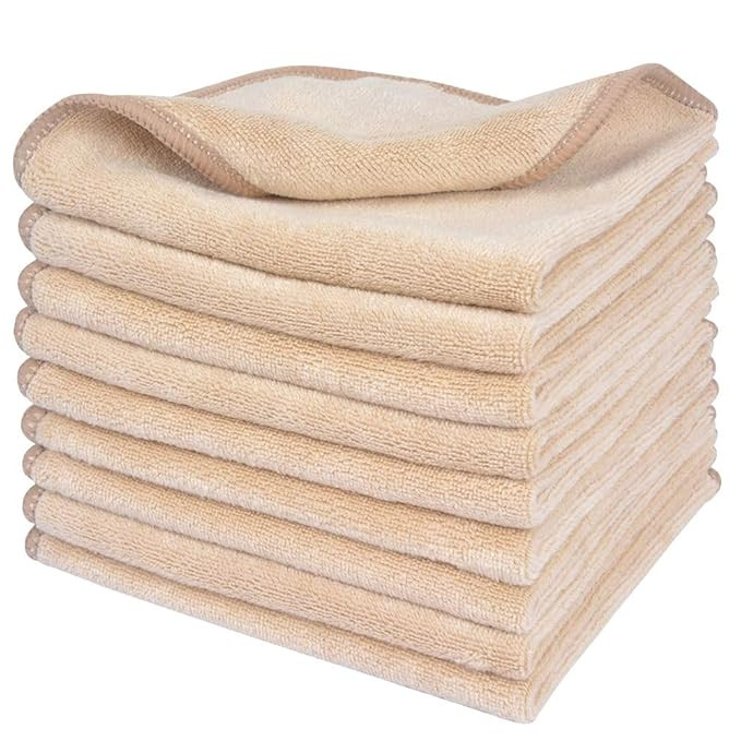 SINLAND Microfiber Facial Cloths Fast Drying Washcloth Absorbent Face Wash Cloth Soft Makeup Remo... | Amazon (US)