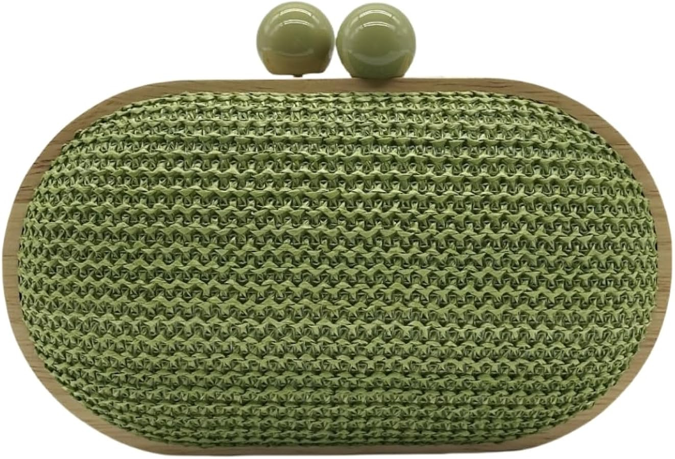 UMREN Straw Clutch Handbags Women Beach Crossbody Hand-woven Summer Purse Wallet Top handle Eveni... | Amazon (US)
