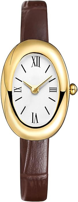MASTOP Bracelet Watch for Women - Elegant 24mm Oval Dial Bangle Watch - Gold Jewelry Style Quartz... | Amazon (US)