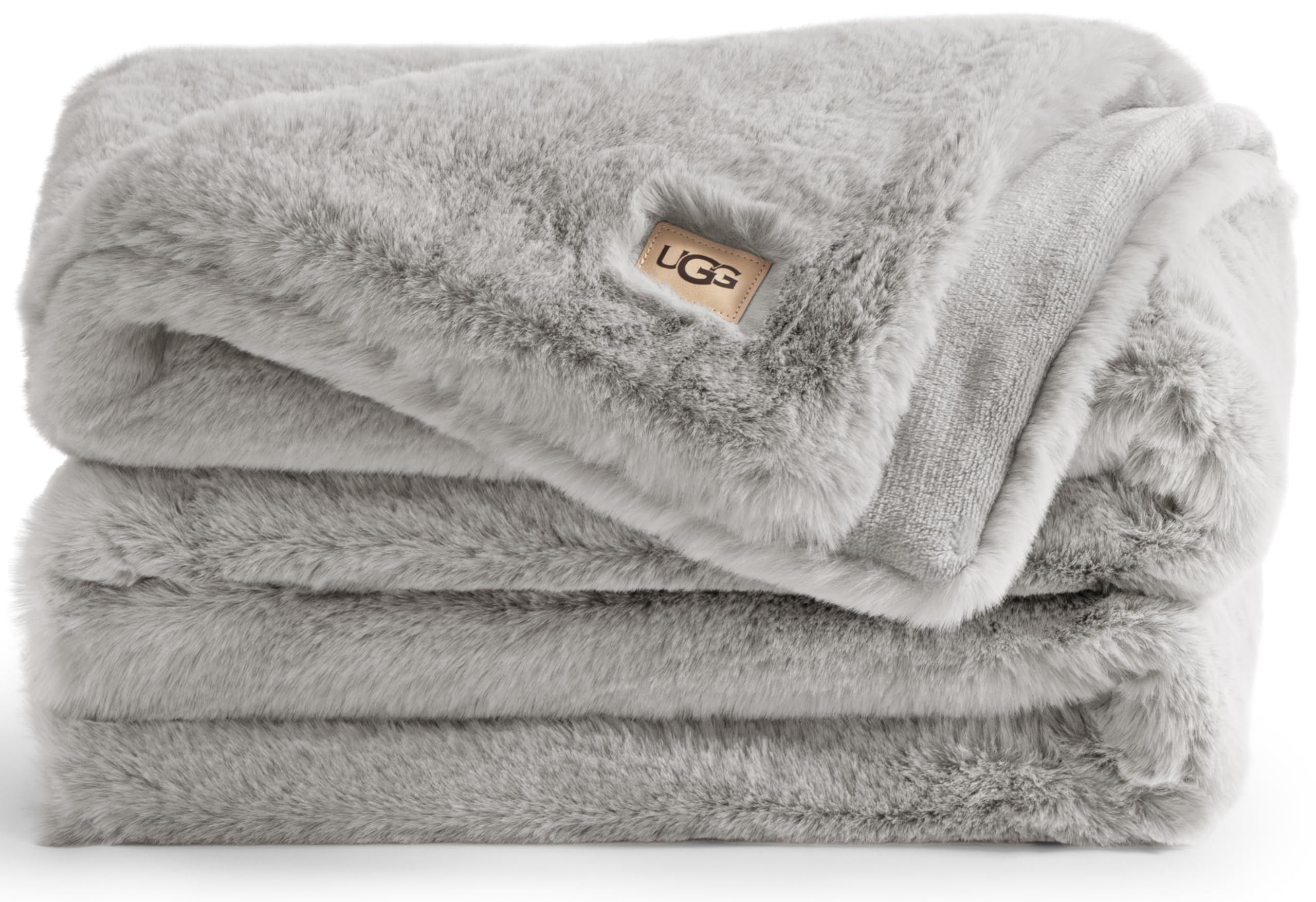 UGG Plush Faux Fur Throw Blanket Reversible Medium Weight Luxury Soft Throw Blankets for Bed or C... | Amazon (US)